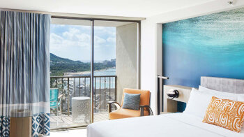 Deluxe Ocean View: 1 King Bed, at Waikiki Beachcomber by Outrigger