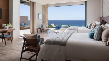 Partial Ocean View, Guest room, 2 Queen(s), Ground floor, Terrace, at Zadun, a Ritz-Carlton Reserve
