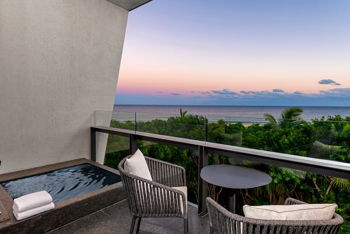 Partial Ocean View Guestroom with King Bed, at Conrad Tulum Riviera Maya