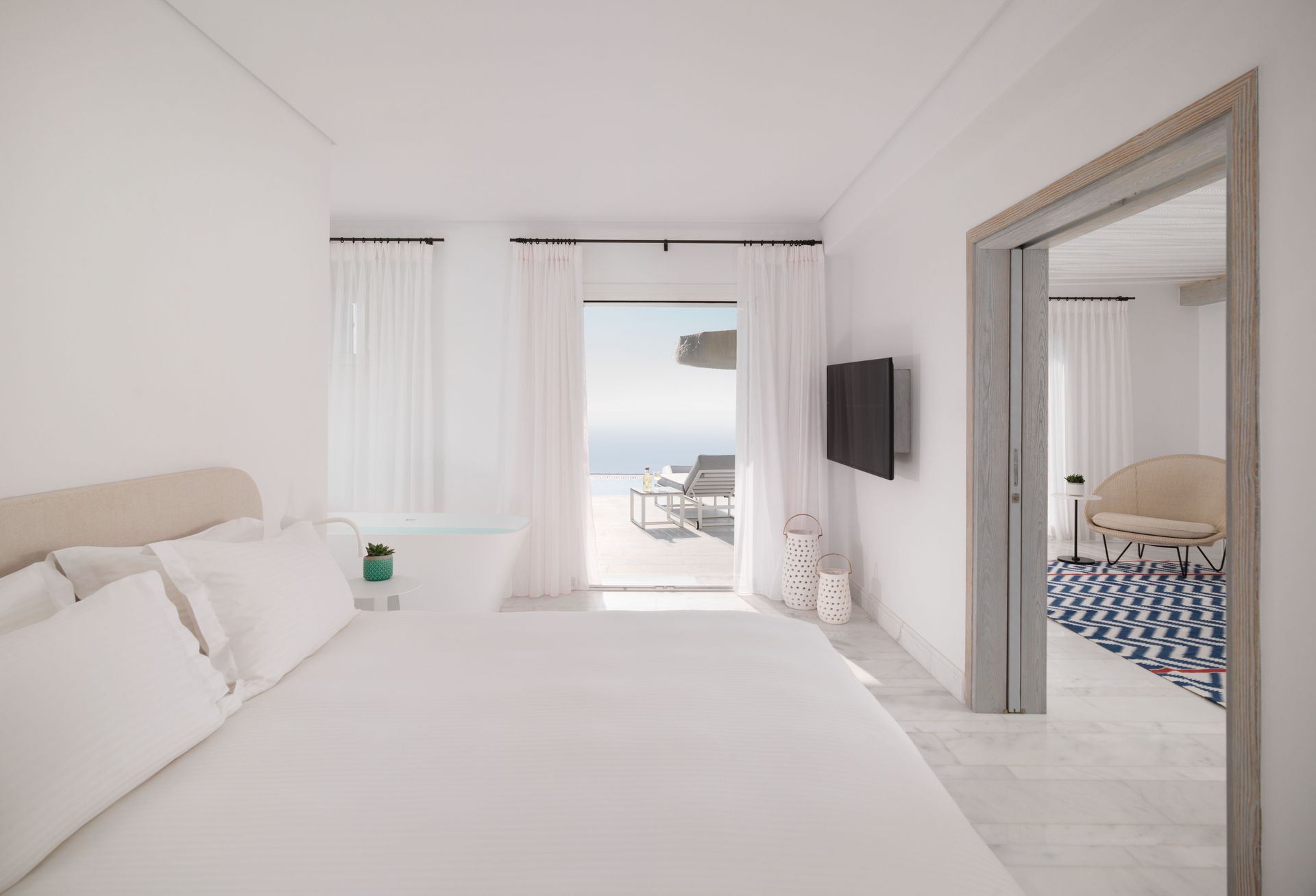 Signature 2 Bedroom Spa Pool Suite, at Mykonos Riviera Hotel & Spa
