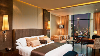 1 King Bed, City View, Guest Room, at The St. Regis Bangkok