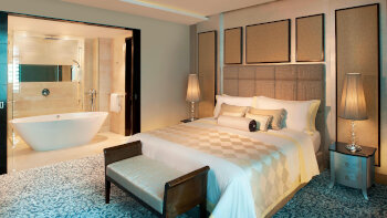 1 King Bed, City View, High Floor, Grand Metropolitan Suite, at The St. Regis Bangkok