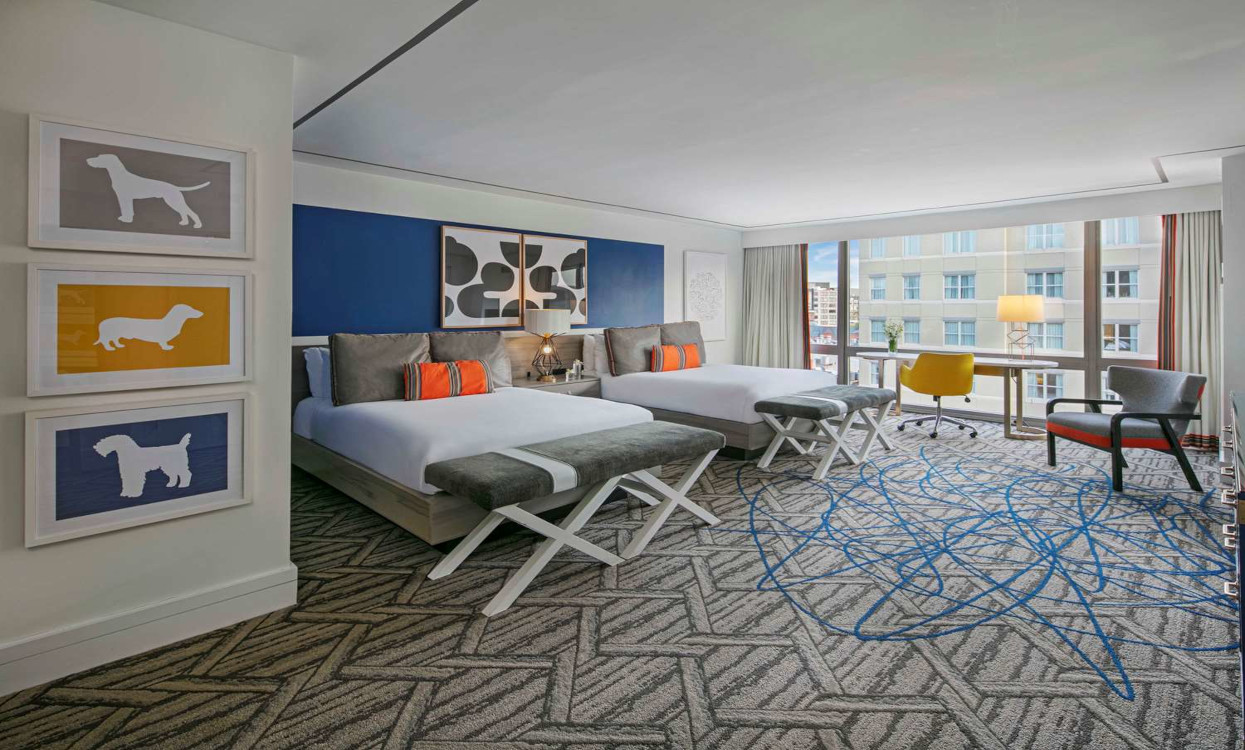 Premier Studio - Two Queens - City View, at The Royal Sonesta Washington DC, Dupont Circle