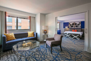 ADA Accessible, One Bedroom Suite - King - Mobility Accessible - Tub, at The Royal Sonesta Washington DC, Dupont Circle