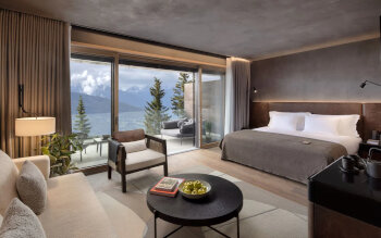 Deluxe Terrace Room, at Six Senses Crans Montana