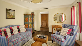 2 Bedrooms: 1 King Bed, 2 Twin Beds, 2 Bedroom Suite, at Hotel Goldener Hirsch, a Luxury Collection Hotel