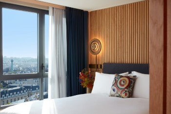 Collection Rooftop View, 1 King or 2 Single Beds, Views of Paris Rooftops, at SO/ Paris