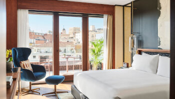 Corner Suite with terrace, at Thompson Madrid
