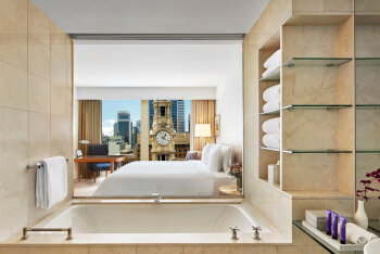 Tower Deluxe King Room, at The Fullerton Hotel Sydney