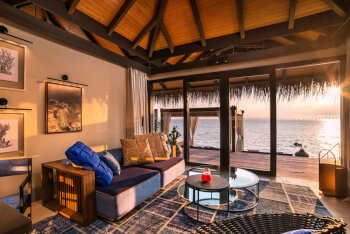 Sunset Deluxe Water Pool Villa, at Velaa Private Island