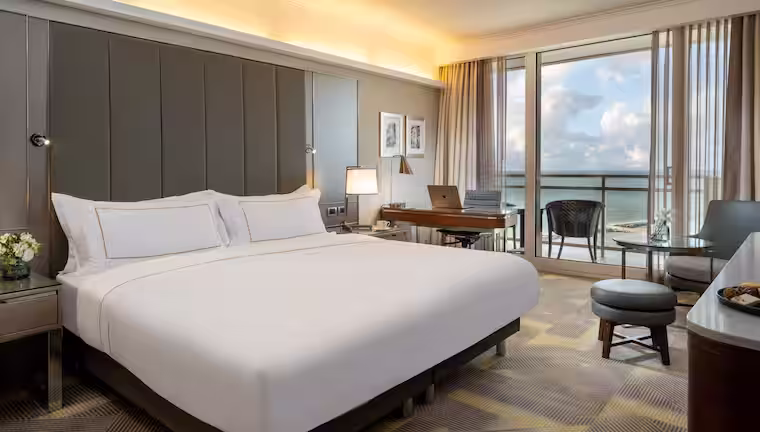 King Corner Vista Suite with Sea View, at The Vista at Hilton Tel Aviv