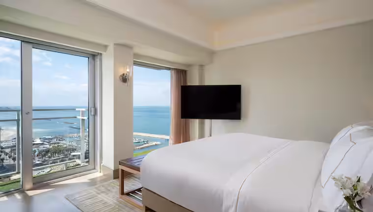 King Grand Vista Suite with Sea View, at The Vista at Hilton Tel Aviv
