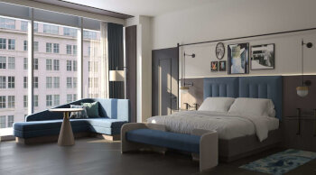 Monumental - King - Capital City View - Mobility Accessible - Roll-in Shower, at The Royal Sonesta Washington DC Capitol Hill