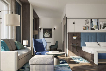 Capitol Hill Suite City View - King and Sofabed, at The Royal Sonesta Washington DC Capitol Hill