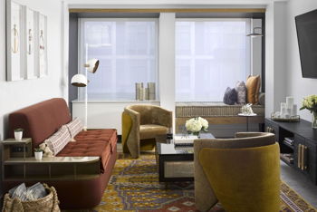 1 King 1 Futon One Bedroom Suite Courtyard View SofaBed, at Yours Truly DC Vignette Collection