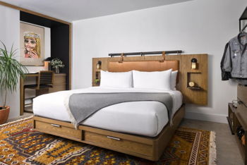 ADA Accessible, 1 King Standard Mobility Accessible Roll In Shower, at Yours Truly DC Vignette Collection