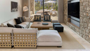 WOW Infinity, 3 Bedroom Villa, Bedroom 1: 1 King, Bedroom 2: 2 Twin, Bedroom 3:, Sofa bed, at W Costa Navarino