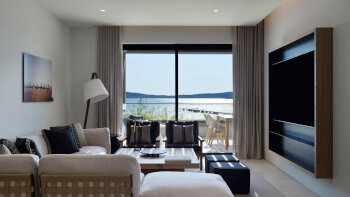 WOW Bayfront Infinity, 1 Bedroom Suite, 1 King, Sea view, High floor, Private pool, at W Costa Navarino