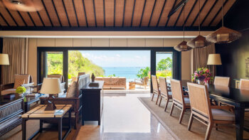 Ocean Front Four Bedroom Pool Villa, at Raffles Bali