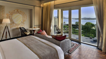 Flamingo Signature Room with Balcony King Bed, at Raffles Udaipur