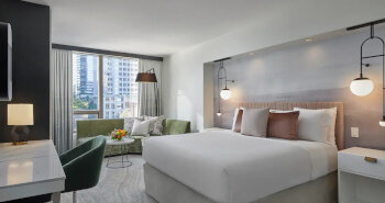 1 King Bed Deluxe Room, at Hotel 1000 Seattle