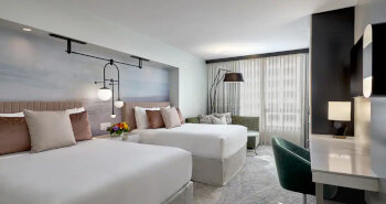 2 Queen Deluxe Mobility/Hearing Access With/ Tub, at Hotel 1000 Seattle