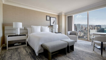 ADA Accessible Strip View Room with Roll-In Shower, at Four Seasons Hotel Las Vegas