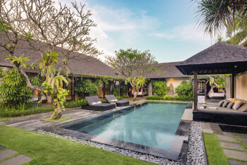 4 Bedroom Presidential Pool Villa, 4 Double Beds, at Peppers Seminyak