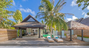 Beach House with Pool, at Naladhu Private Island Maldives