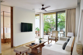 Deluxe Lagoon Suite, at Rosewood Mayakoba