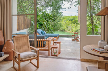 Beachside Lagoon View Suite, at Rosewood Mayakoba