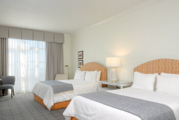 Deluxe Two Queen Balconette, at HarbourView Inn