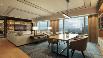 Renovated Deluxe Suite, at Four Seasons Hotel Hong Kong
