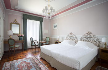 Deluxe Double Room King Bed Sea View No Balcony, at Grand Hotel Miramare