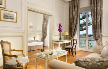 Exclusive Queen Suite Sea View with Balcony, at Royal Hotel Sanremo