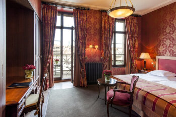 River King Room Balcony, at The Grand Hotel Les Trois Rois