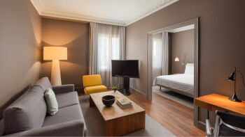 Family Suite, 1 Bedroom Suite, 1 King, Sofa bed, at Le Meridien Barcelona