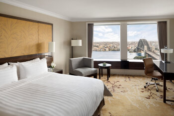 Executive Sydney Harbour Room, King Bed, at Shangri-La Hotel Sydney