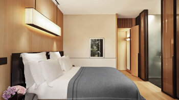 Deluxe, 1 Bedroom Suite, 1 King, Garden view, at Bulgari Hotel Milano