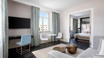 Tribute Suite, 1 Bedroom Signature Suite, 1 King, Piazza Barberini view, City view, at Hotel Sina Bernini Bristol
