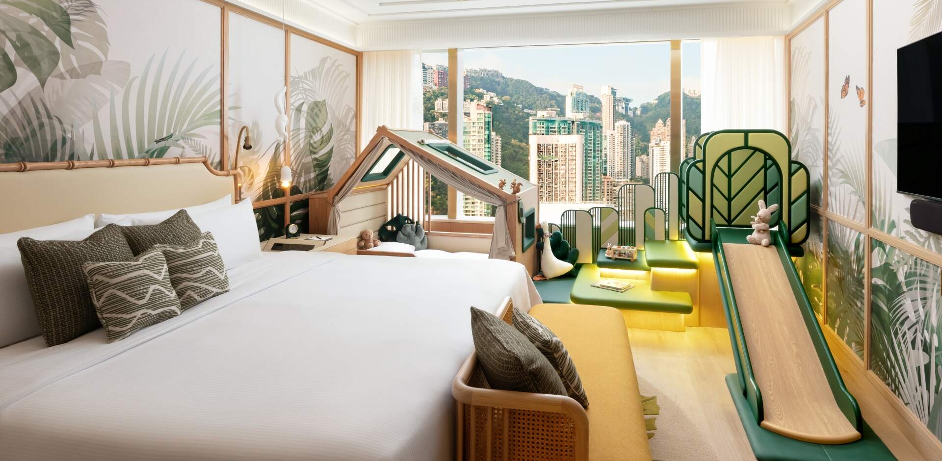 Garden Lodge Themed Family Room, at Island Shangri-La, Hong Kong