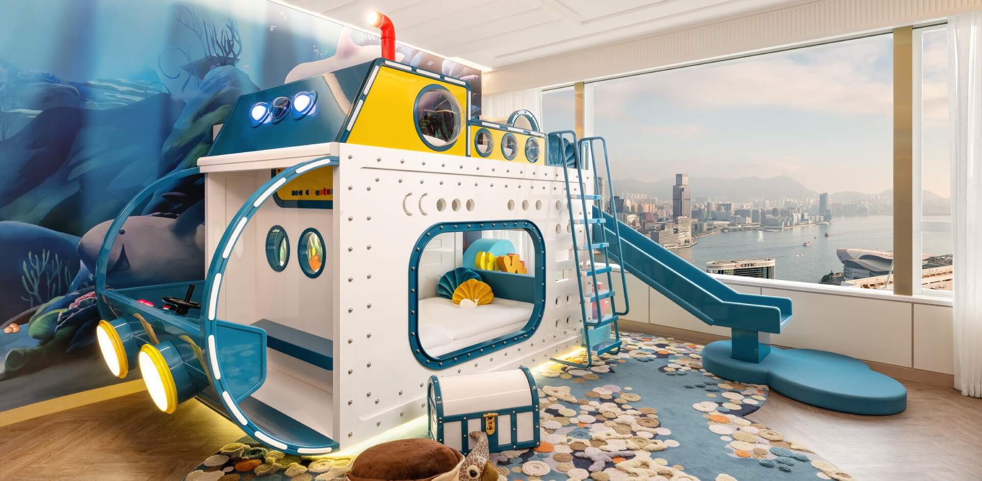 Underwater Treasure Themed Family Suite, at Island Shangri-La, Hong Kong