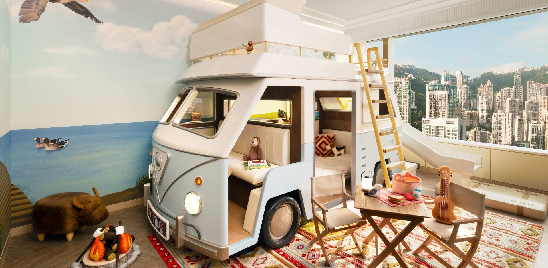 Campervan Haven Themed Family Suite, at Island Shangri-La, Hong Kong