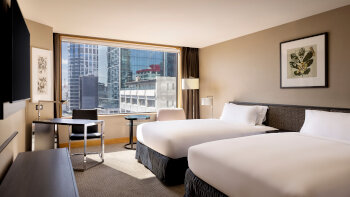Premium, Guest room, 2 Doubles, Upper floor, at JW Marriott Auckland