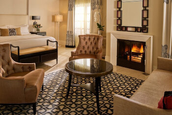 Grand Deluxe Room with Patio & Fireplace, at Hotel Bel-Air