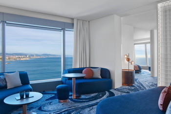1 King Bed, Mediterranean Sea View, Cool Suite, at W Barcelona