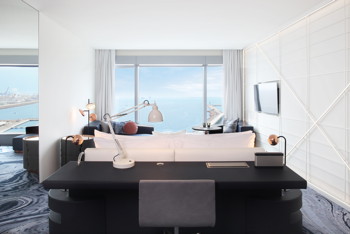 1 King Bed, Mediterranean Sea View, Fabulous Guest Room, at W Barcelona